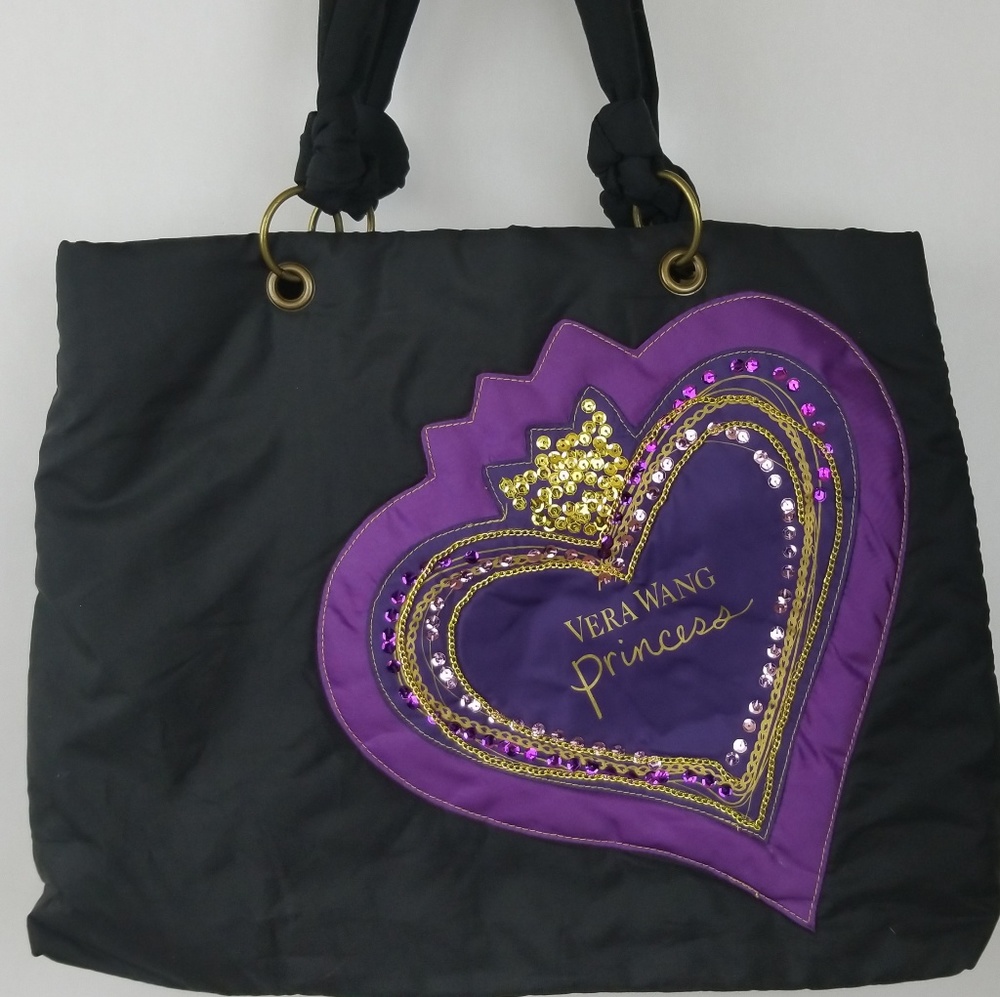 Vera Wang Black Princess Tote Bag